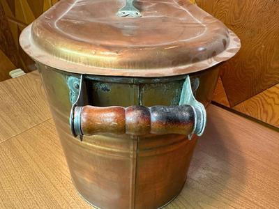 LARGE COPPER BOILER WITH LID