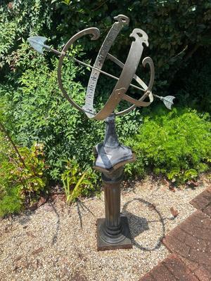 Sundial Garden Statue 50â€ Tall