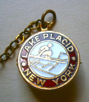 Lake Placid Figural Double Pin