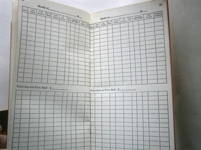 1950 RR Time Recording Book