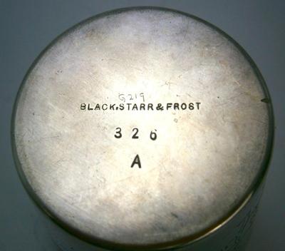 Silverplate Glass with Golf Scene by Black, Starr & Frost