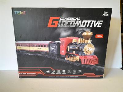 Temi Classical Locomotive train set with track and accessories.