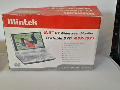 Mintek 8.5" TFT Widescreen portable DVD player with accessories and bag