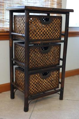 Storage Rack With Three Baskets