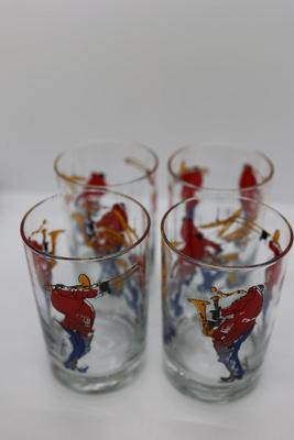 LEO MEIERSDORFF Set of (4) Jazz Fest Glasses - The LJungberg Collection