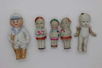 Miniature Vintage Japanese Bisque/Penny Dolls