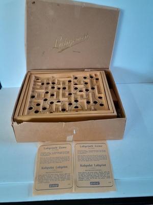 Wooden Labyrinth game made in Sweeden in original box