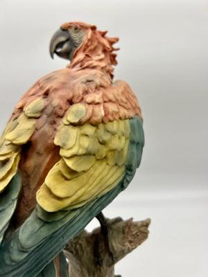 GIUSEPPE ARMANI SCULPTURE STATUE FIGURINE SCARLET MACAW