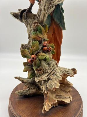 GIUSEPPE ARMANI SCULPTURE STATUE FIGURINE SCARLET MACAW