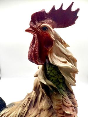 Giuseppe Armani Rooster Figurine Capodimonte Neapolitan Marking *Read Details*