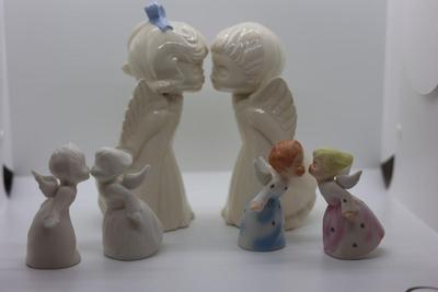 Vintage Ceramic Kissing Angels (6)