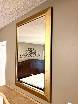 Large Gold Framed Mirror