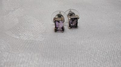 Handcrafted Amethyst Orfevrerie Wiskemann 925 Earrings