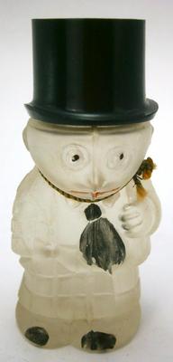 Comical Figure Satin Glass Perfume Bottle