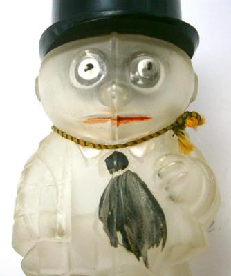 Comical Figure Satin Glass Perfume Bottle