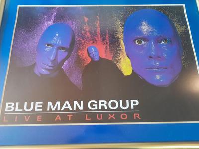 Large Framed Blue Man Group Live at Luxor