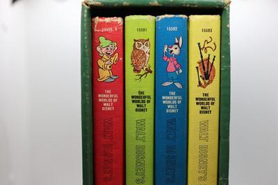 The Wonderful Worlds Of Walt Disney, 1965 Golden Press - Box Set of (4) Books