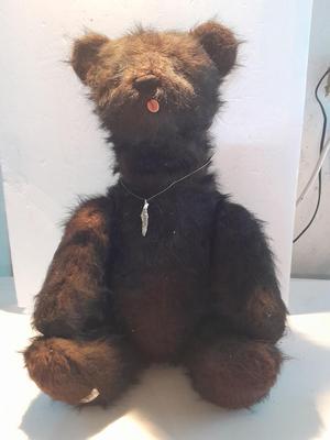 One of a kind VINTAGE 1963 "Oscar Jouet" Anima Paris Teddy bear made in France TALKING