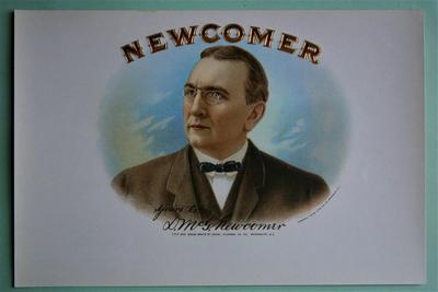"NEWCOMER" Inner Lid Cigar Label