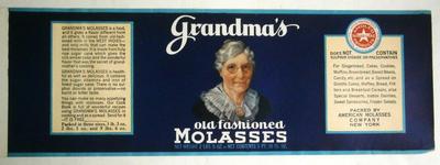 Vintage Grandma's Molasses Can Label