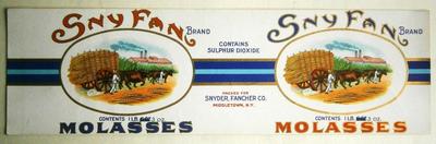 SNYFAN Molasses Can Label,