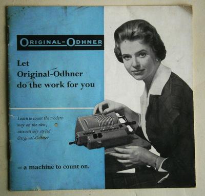 Original-Odhner Calculator Instruction Manual, c.1950's