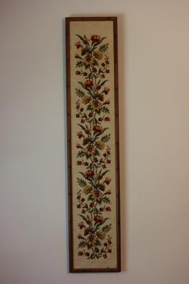 Framed Needlepoint - 46"L x 9.5" W