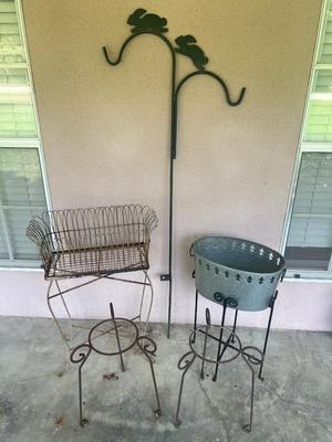 Plant Stand Garden Lot 5 Pieces