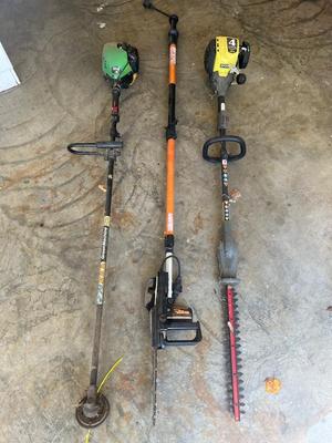Gas & Electric Outdoor Tool Lot *Not Tested*