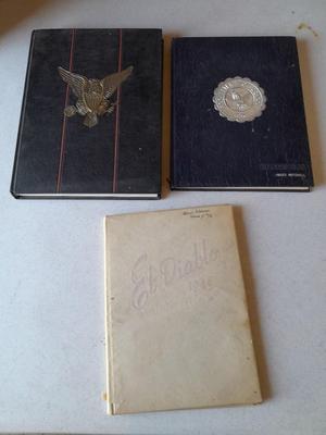Three Yearbooks Doomsday Georgetown College 1964  - Falcon 1964 and 1945 El-Diablo