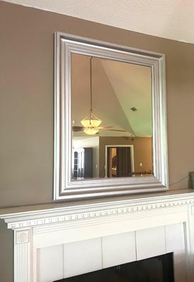 LARGE Silver  Mirror