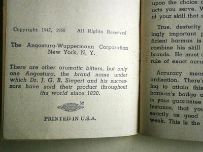 1950 "Professional MIXING GUIDE" Pamphlet