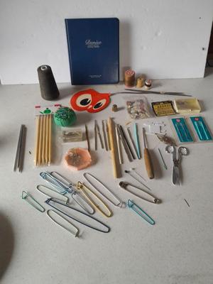 Denise Interchangeable Knitting needles and lots of sewing and crafting supplies