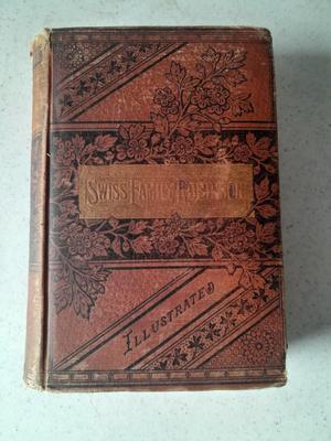 Vintage Illustrated Swiss Family Robinson hardback book Belford, Clarke & Co.