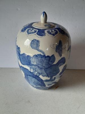 Large, 12" lidded Ginger jar