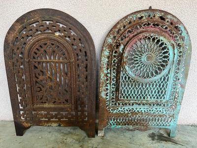 Antique Cast Iron Fireplace Covers