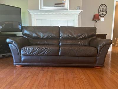 RUBELLI Italian Leather Sofa (A)