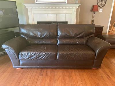 RUBELLI Italian Leather Sofa (B)