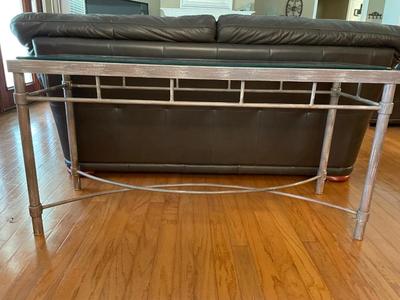 Glass Top Sofa Table