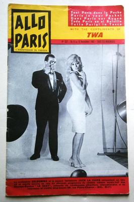 "ALLO PARIS" Compliments of TWA