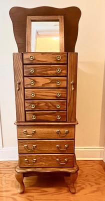 Solid Wood Jewelry Chest