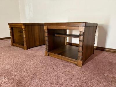 Pair of Wood Side Tables
