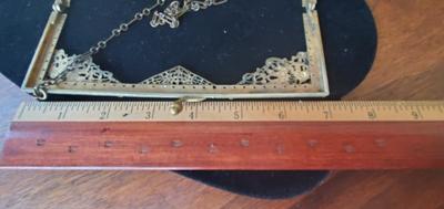 Vintage Brass and sIlver purse frame