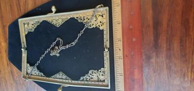 Vintage Brass and sIlver purse frame