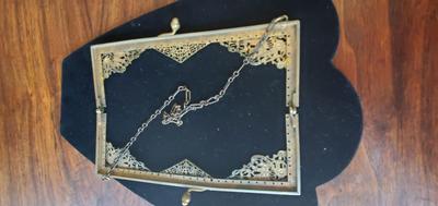 Vintage Brass and sIlver purse frame