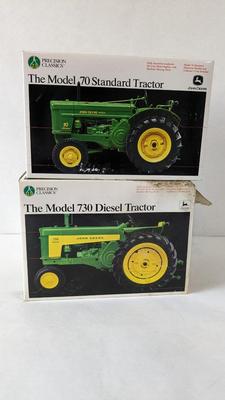Ertl Precision Classics Model 70 Standard and Model 730 Diesel Tractors In Box