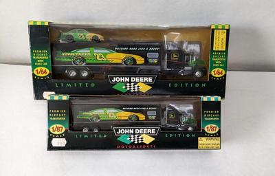 1996 John Deere Motorsports Collectors Series NASCAR Chad Little Diecast Transporter