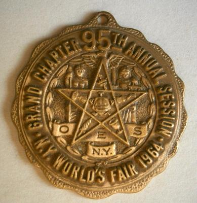 1964 New York World's Fair Grand Chapter Medal