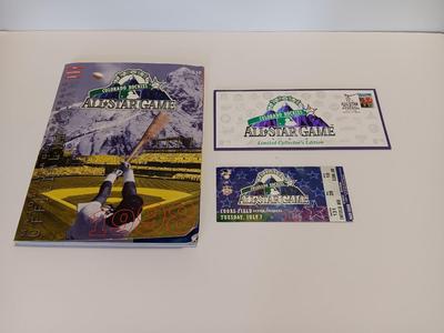 Colorado Rockies All Star Game official program with All-star ticket game stub