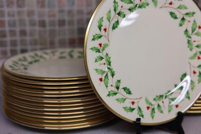 LENOX Holiday Set - (6) Soup Bowls, (6) Fruit Bowls, (3) Condiment/Candy Bowls, (27) Dinner Plates